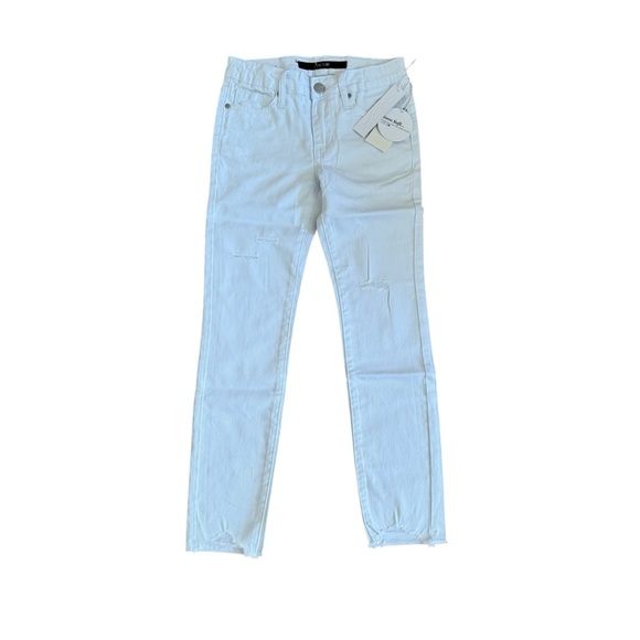 Joes The Markie White Denim Jeans Mid Rise Skinny Ankle Distressed Ripped 10 NWT - Picture 1 of 8